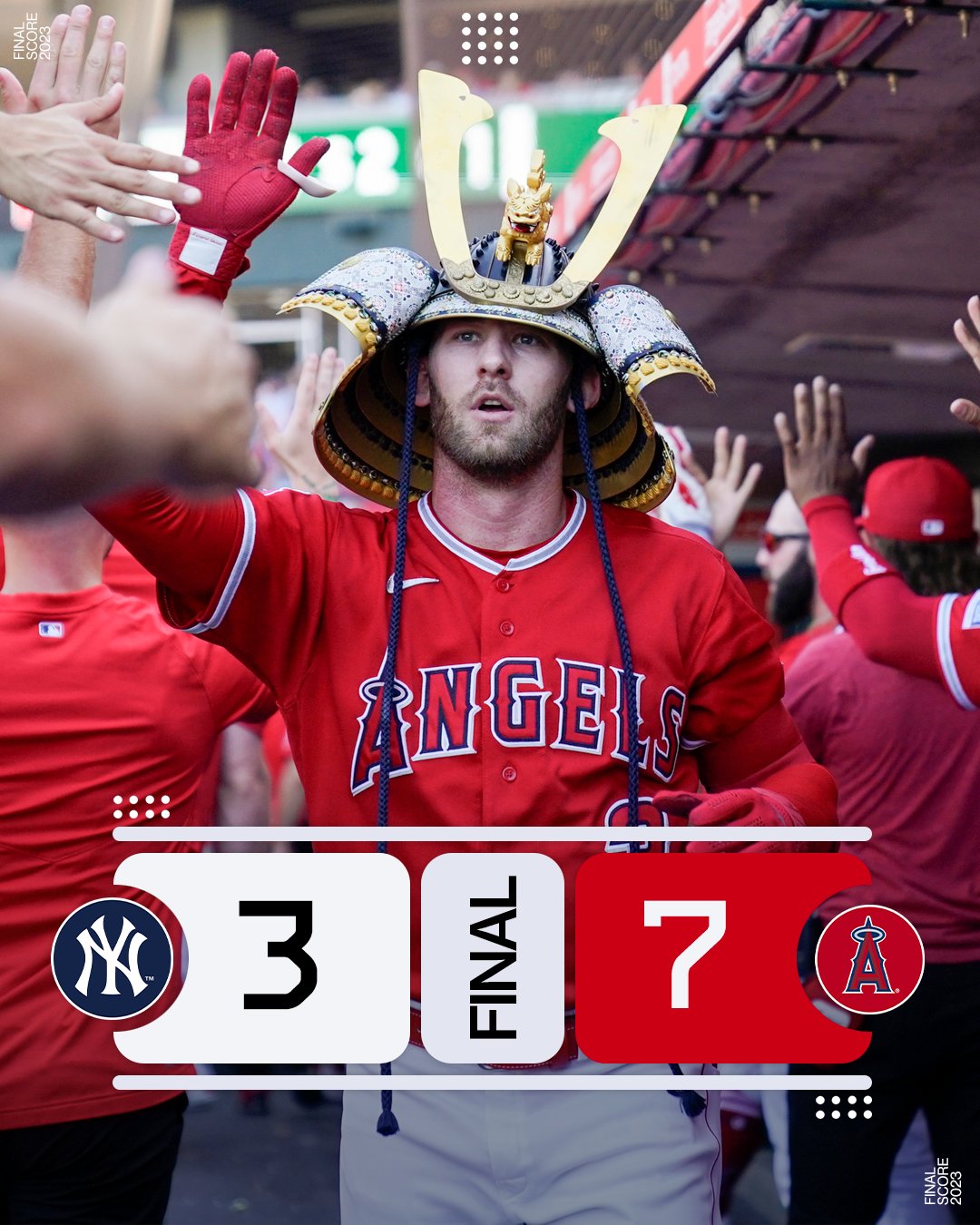Yankees at Angels / Twitter
