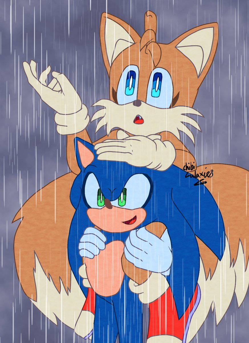 IAmWishkit's tweet photo. Uh, forgot about twitter, so Here's my last 3 Wholesome Sonic and Tails Wednesday artworks. 

#SonicTheHedgehog #Sonic #TailsTheFox #MilesTailsPrower #Tails #SonicAndTails https://t.co/HA4T5rU5rg