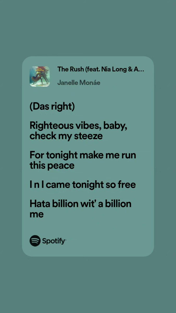 beyondbinary91's tweet image. We're not talking about Amaarae's verse on The Rush enough. Ya'll got stuck on Nia and didn't even realize Ama was in her bag. #TheRush #TheAgeofPleasure #Music #Amaarae