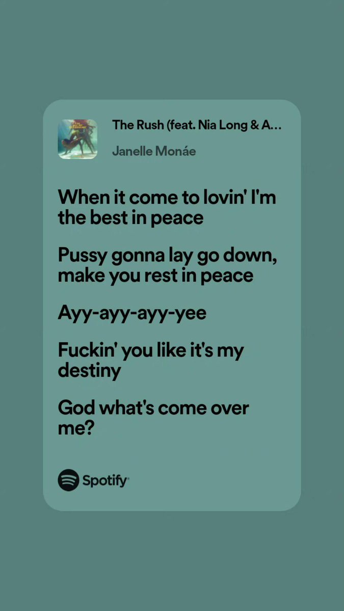 beyondbinary91's tweet image. We're not talking about Amaarae's verse on The Rush enough. Ya'll got stuck on Nia and didn't even realize Ama was in her bag. #TheRush #TheAgeofPleasure #Music #Amaarae