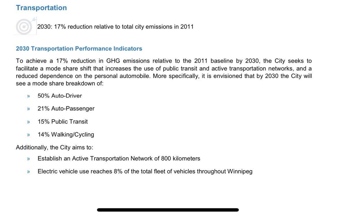 My favourite part of #Winnipeg’s Climate Action Plan. 7 years from now, 2 council terms. Will our current councillors get us there?

The worlds on fire and we’re widening roads.