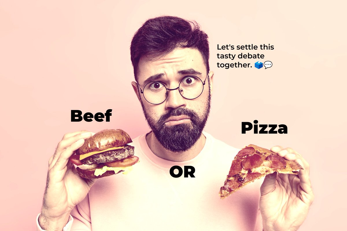 Weekend Dilemma!  Pizza or Burger?  Cast your vote in the comments! Let's settle this delicious debate together! #WeekendIndulgence #PizzaOrBurger
#WeekendTreat #TastyChoices #PizzaLover #BurgerLover #FoodieLife #DeliciousDebate #FoodiePoll #WeekendIndulgence #PizzaTime