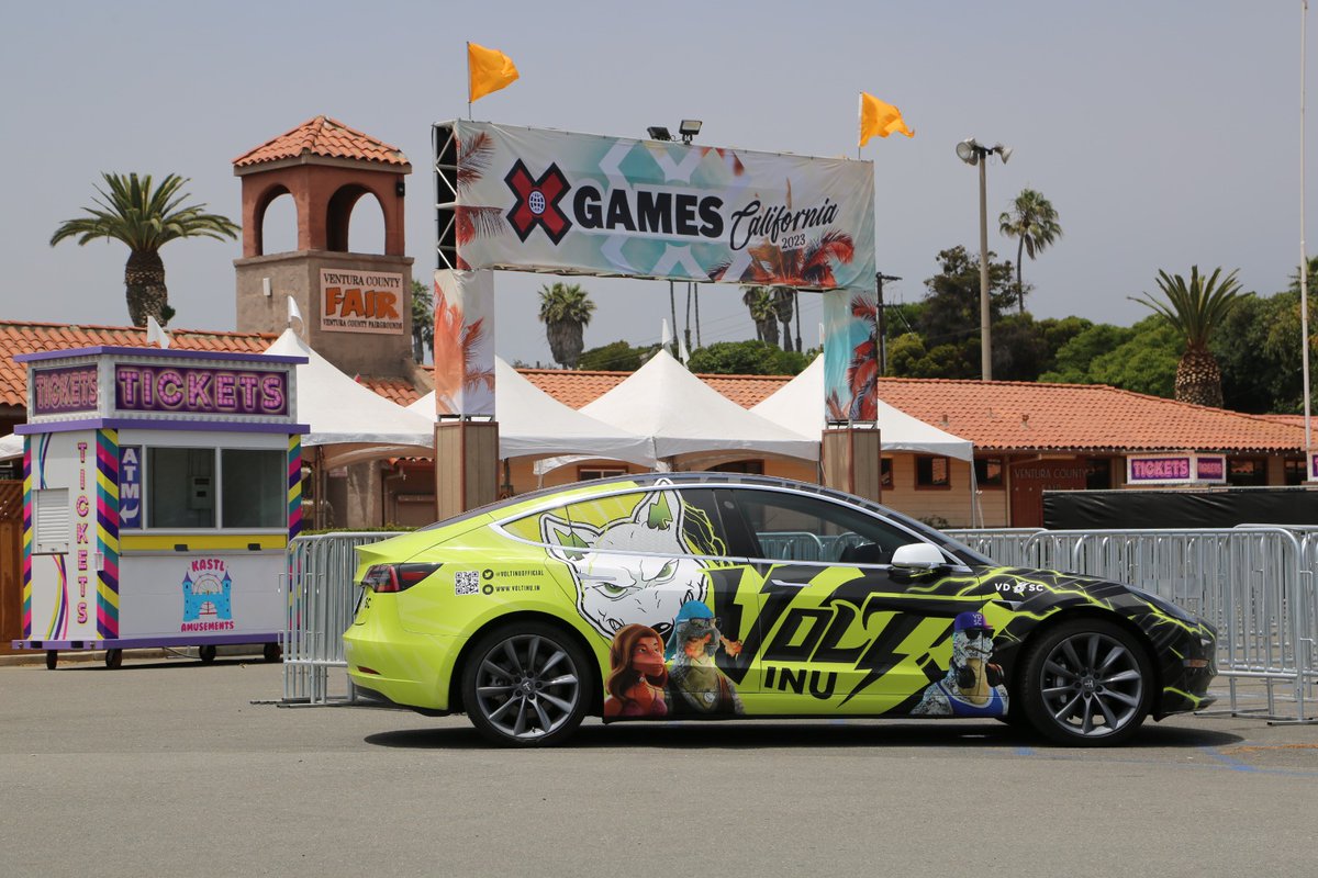 kryptochay's tweet photo. 🚨📢 BREAKING: Volted @Tesla with the #VDSC's On It -Seen at the @XGames Location in Ventura, California. 👀🔥🐲⚡️

Probably Nothing... ⚡️

@VDSC_Official 🐲
@VoltInuOfficial ⚡️

$Volt #volt #voltinu #voltarmy #xgames #Ventura #crypto #defi #nfa #dyor https://t.co/f58c9yYl3J