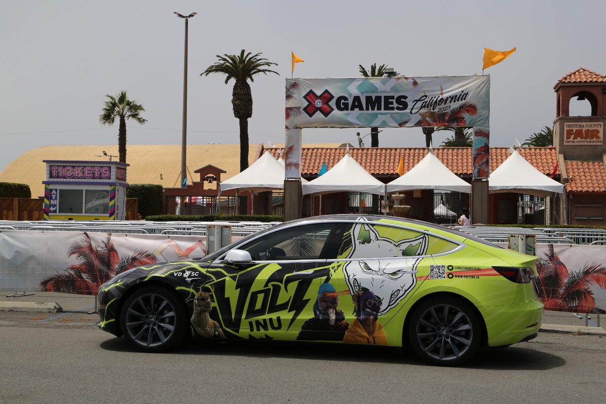 kryptochay's tweet photo. 🚨📢 BREAKING: Volted @Tesla with the #VDSC's On It -Seen at the @XGames Location in Ventura, California. 👀🔥🐲⚡️

Probably Nothing... ⚡️

@VDSC_Official 🐲
@VoltInuOfficial ⚡️

$Volt #volt #voltinu #voltarmy #xgames #Ventura #crypto #defi #nfa #dyor https://t.co/f58c9yYl3J