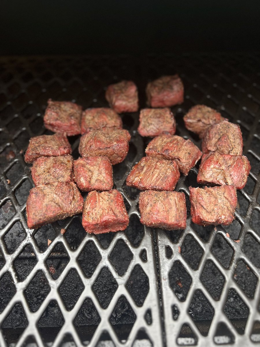 Mid week beef nuggets! #pitboss#meattreats