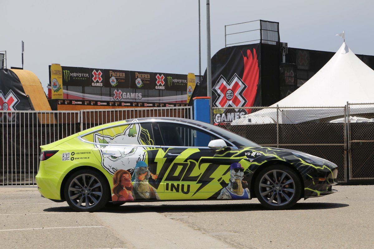 kryptochay's tweet photo. 🚨📢 BREAKING: Volted @Tesla with the #VDSC's On It -Seen at the @XGames Location in Ventura, California. 👀🔥🐲⚡️

Probably Nothing... ⚡️

@VDSC_Official 🐲
@VoltInuOfficial ⚡️

$Volt #volt #voltinu #voltarmy #xgames #Ventura #crypto #defi #nfa #dyor https://t.co/f58c9yYl3J