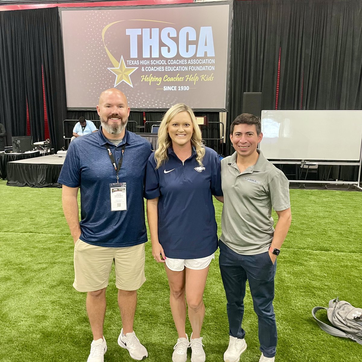 Coach_KThompson's tweet photo. Had a great time at THSCA Coaching School. Lots of learning, presenting and networking! Excited for the upcoming school year and season! #AUp #THSCA https://t.co/UhJ0YaDend