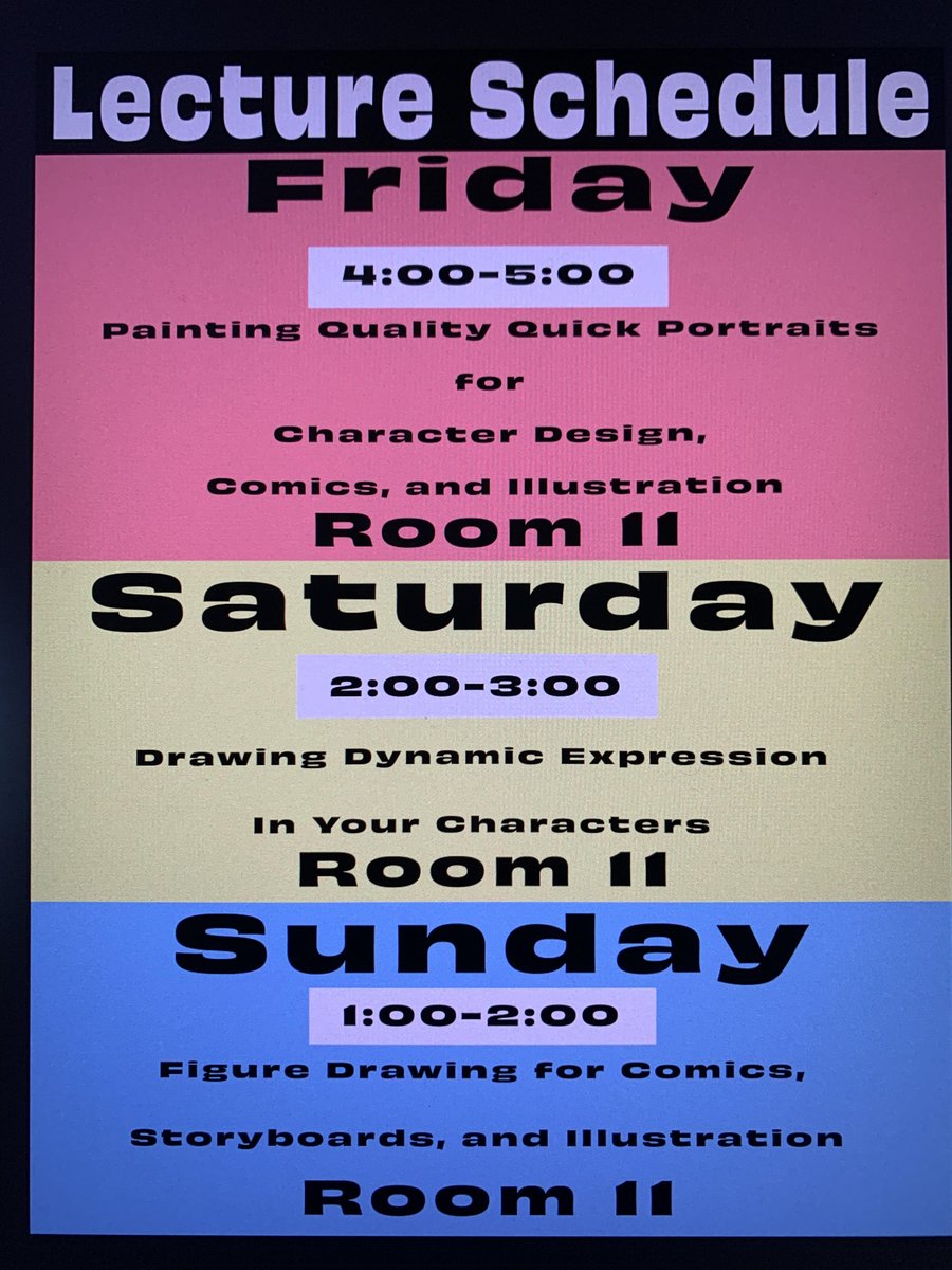 Ronlemen's tweet image. Come check out one (or all) of my lectures at San Diego Comic-Con this week!