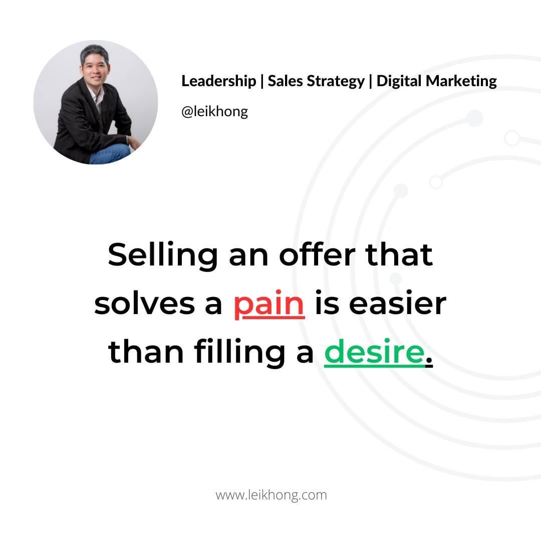 leikhong's tweet image. 🔥 Selling Tip: Addressing pain points &amp;gt; appealing to desires! 😫💪
🎯 Solve real problems, be their superhero! 🌈
🤩 Desires can be tricky, focus on tangible benefits! 🚀
Craft your pitch around pain-solving to boost sales! 📈
#SalesMadeSimple #SalesTips #BusinessGrowth 🚀