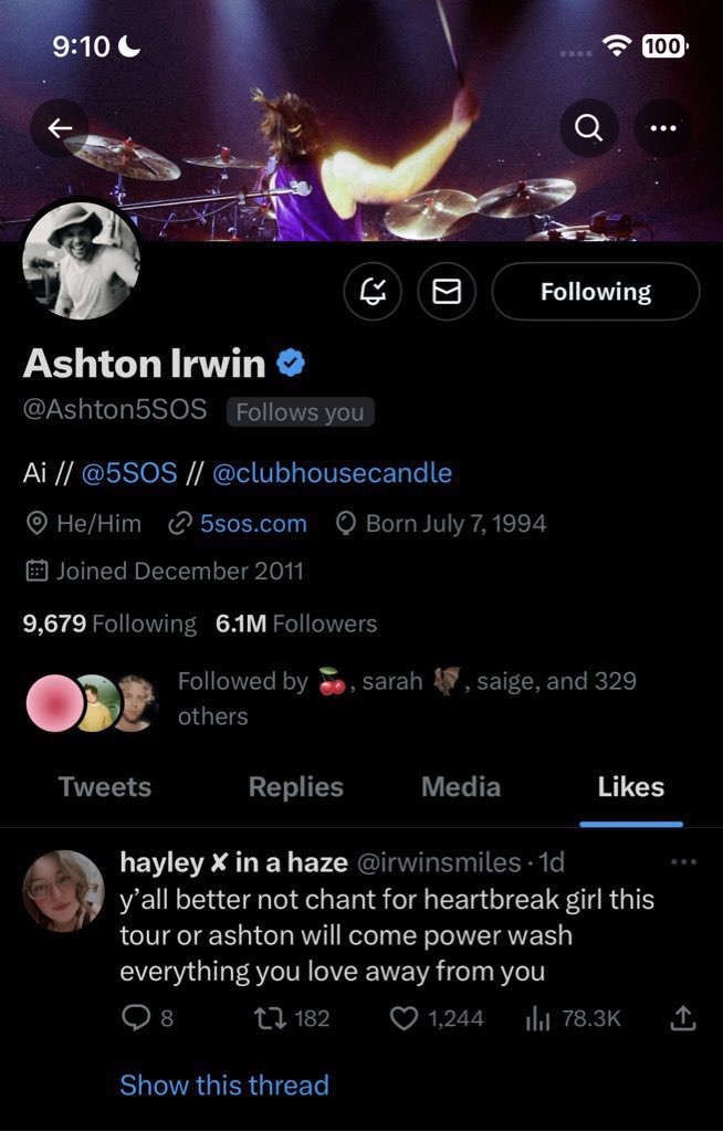 acousticsetluke's tweet photo. hey siri, play Lie To Me by 5 Seconds of Summer https://t.co/ZxaEmXMlfz