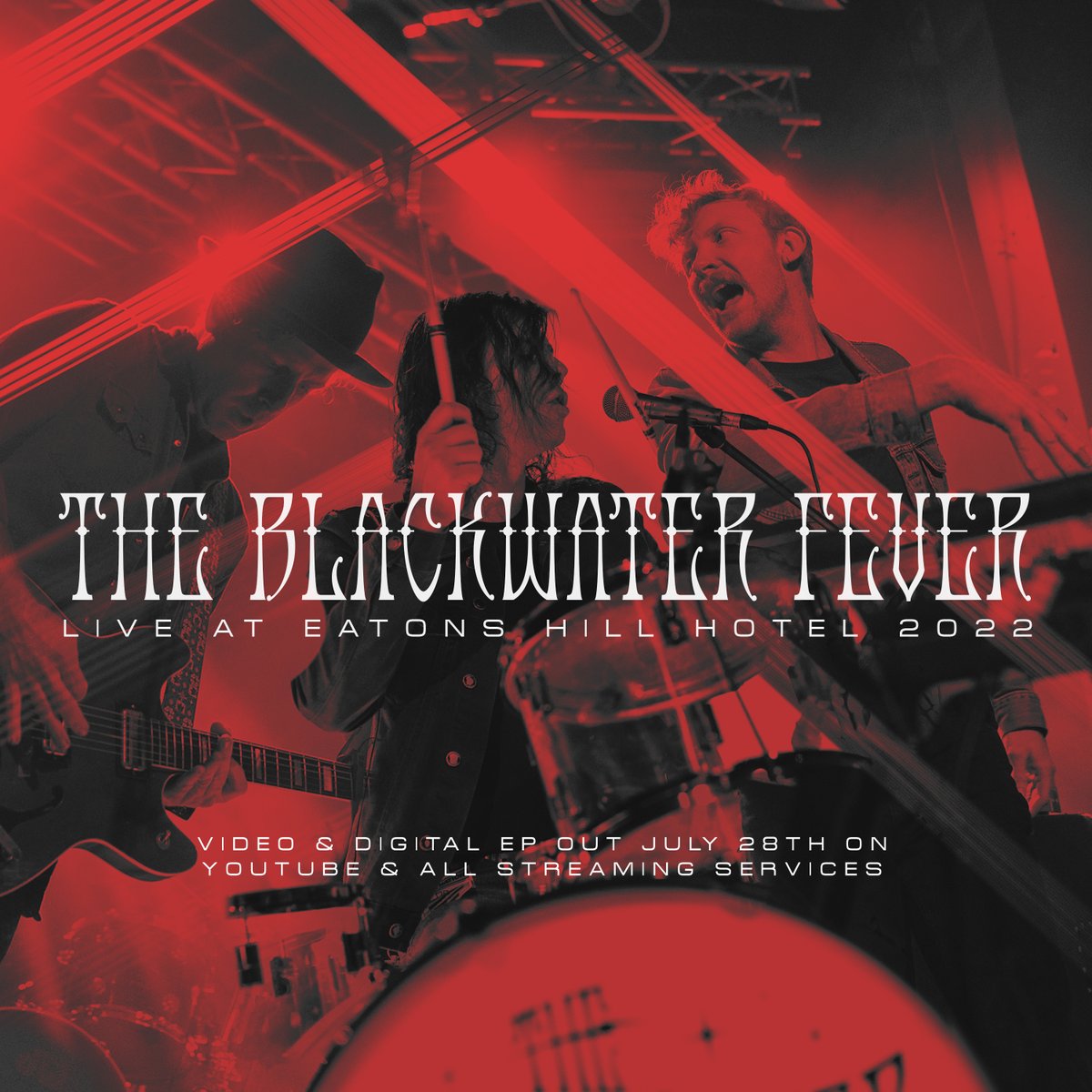 New release! The Blackwater Fever - Live At Eatons Hill Hotel 2022. 7 tracks recorded and filmed live at @eatonshillhotel Aug '22. Video and digital EP out July 28th.