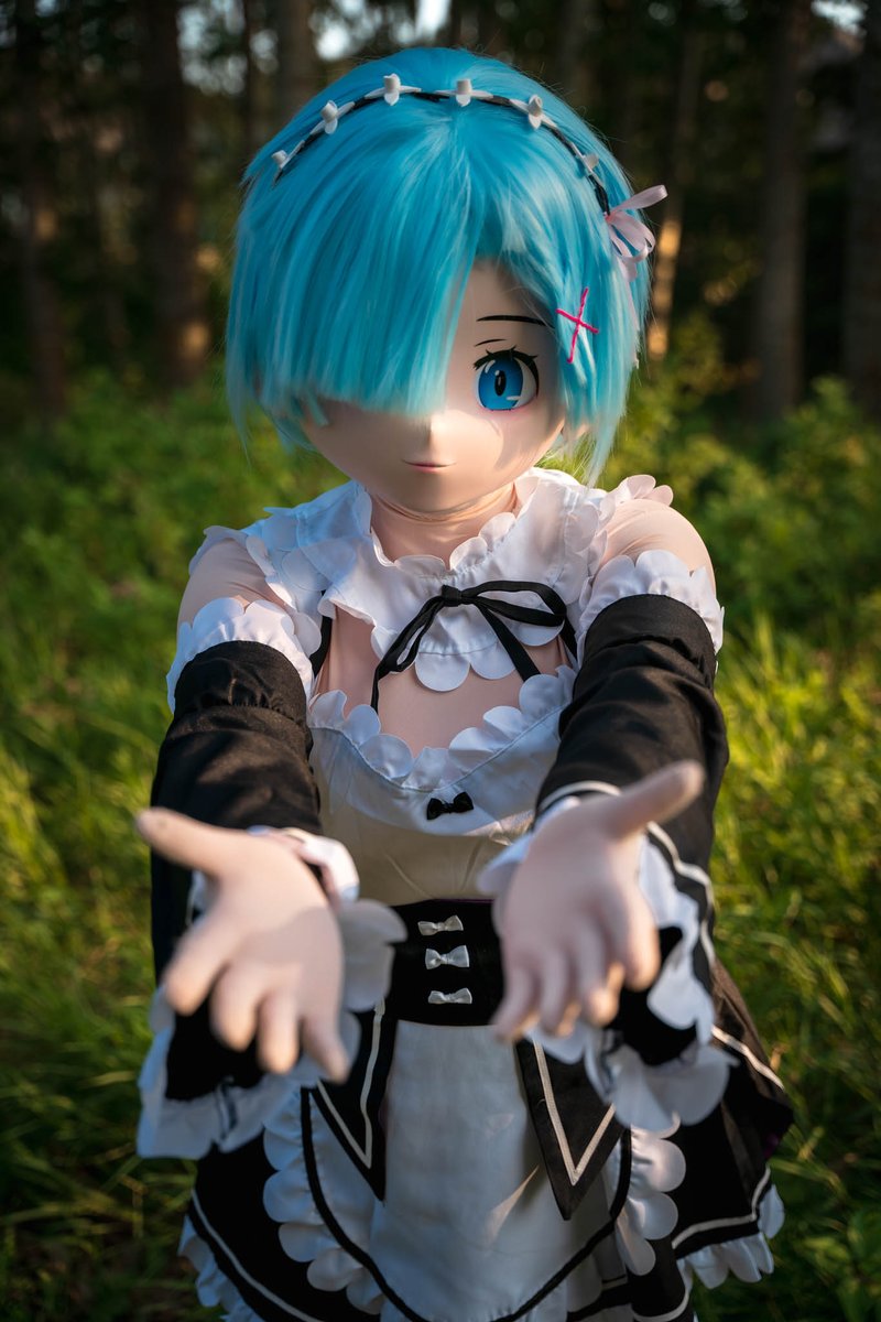 New summer pics, lets goooo. Pic of <a href="/MephDCosplay/">Meph D</a> as Rem from ReZero taken today. 

Mask by Meph and myself: <a href="/ChrisAndMeph/">Chris and Meph</a>

#yeg #kigurumi #cosplay #maker
