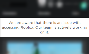 RTC em português  on X: ⚠️: O Roblox está passando por problemas em  diversas áreas. Já foi informado no  que os  funcionários estão cientes e investigando o problema.   /