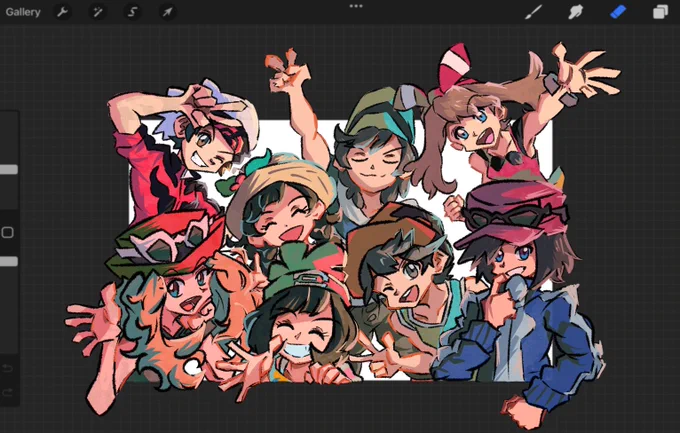 drawing all the 3DS protags was fun and nostalgic