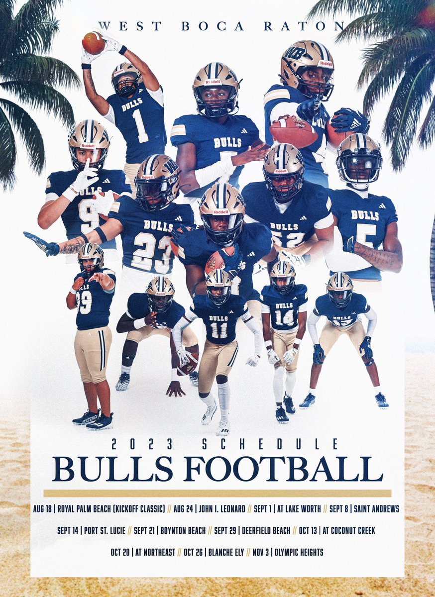 2023 Schedule Drop 🏝️