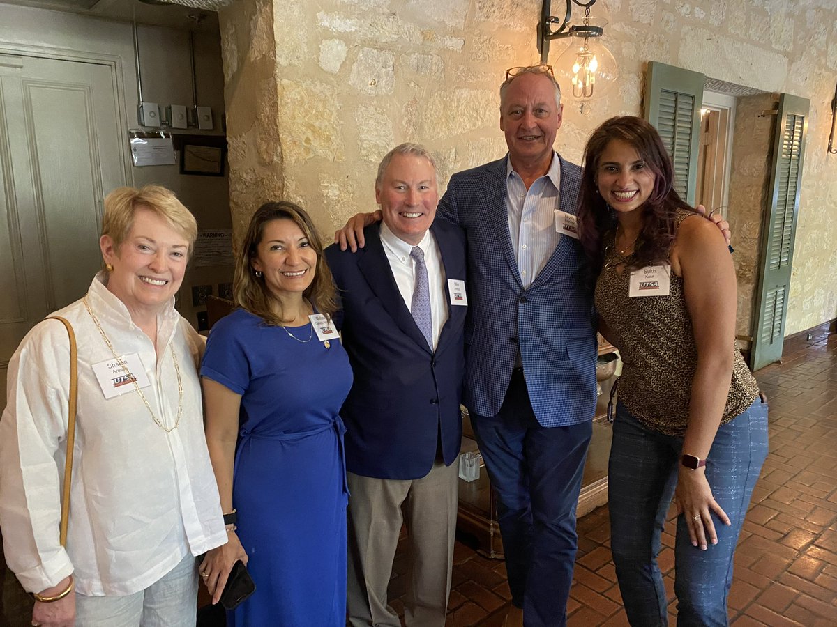 Taylor Eighmy (@presidenteighmy) on Twitter photo Great evening welcoming <a href="/Aresco_AAC/">Mike Aresco</a> and his wife Sharon to #SanAntonio with City Councilwomen @CWCabelloHavrda and <a href="/DrSukhD1/">Dr. Sukh Kaur</a> #UTSA #AAC #BirdsUp Great evening welcoming <a href="/Aresco_AAC/">Mike Aresco</a> and his wife Sharon to #SanAntonio with City Councilwomen @CWCabelloHavrda and <a href="/DrSukhD1/">Dr. Sukh Kaur</a> #UTSA #AAC #BirdsUp