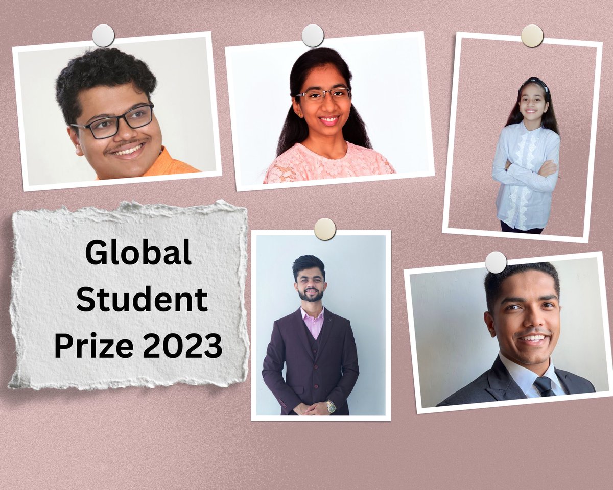 🎉 Congratulations to the Indian students who made it to the #top50 finalists for the #GlobalStudentPrize 2023.Your outstanding achievements & dedication to education are truly inspiring.🏆Wishing you the best of luck for next round 🇮🇳