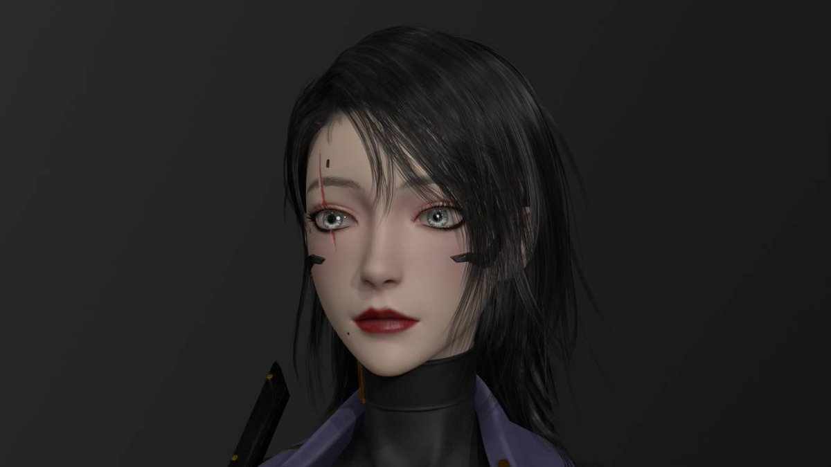 努力小一年学习成果渲染marmoset，模型maya+zb