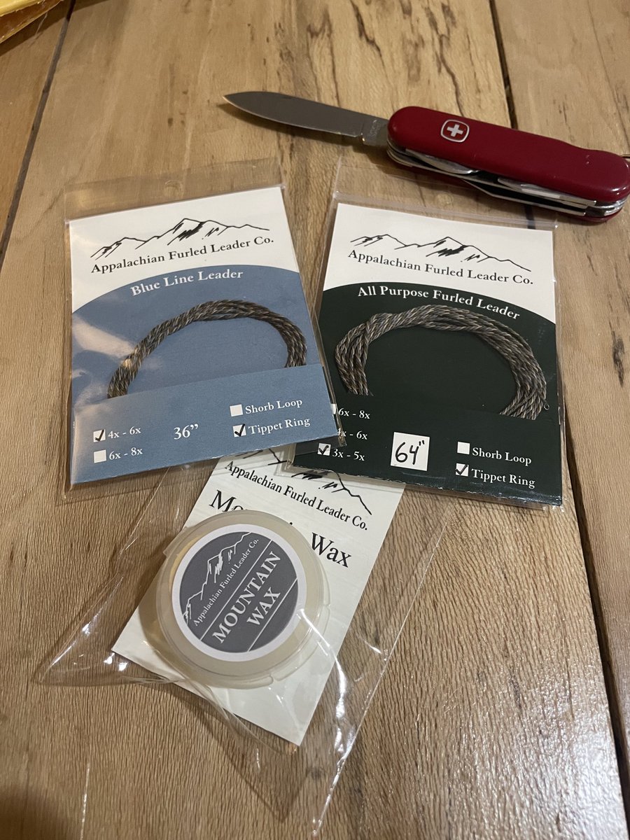 PolymathMuse's tweet image. The game suddenly changes, when you have friends that make furled leaders to match your bamboo fly rods. Have you tried them, great presentation!