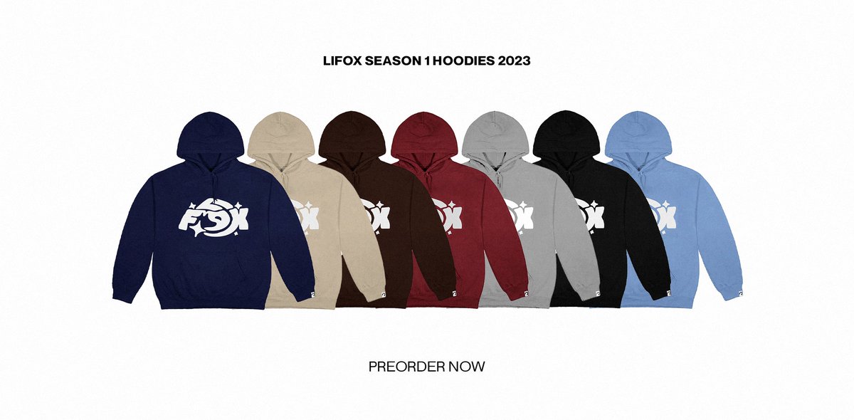 LiFox Season 1 Hoodies available for PRE-ORDER NOW ‼️ Orders open until 28.07.23⚠️
forms.gle/PzVh8EB5TxFquX…
