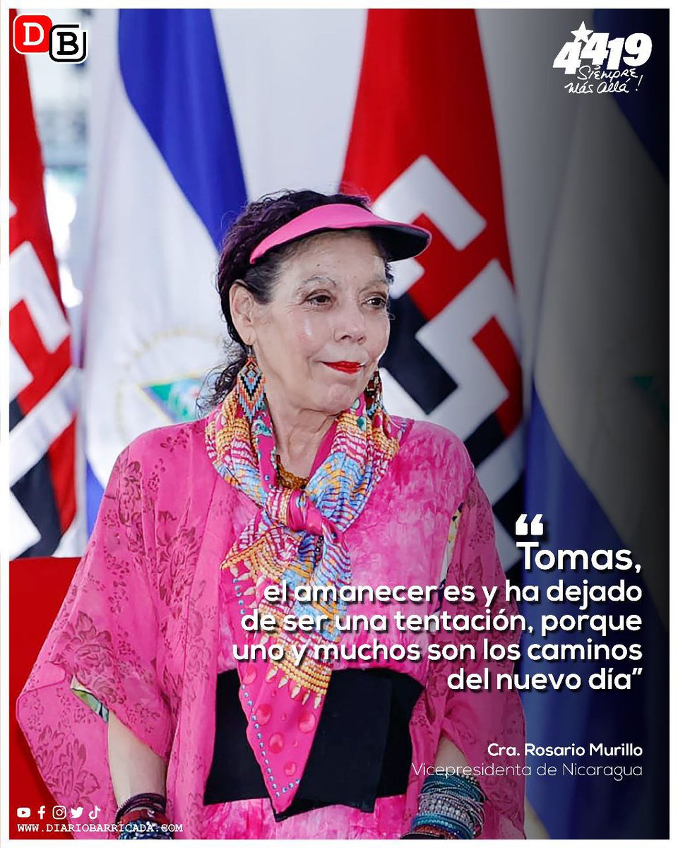 Cra Rosario Murillo. Vice presidenta de #Nicaragua
#EnDefensaDelFSLN
#4419SiempreMasAlla
#TropaSandinista