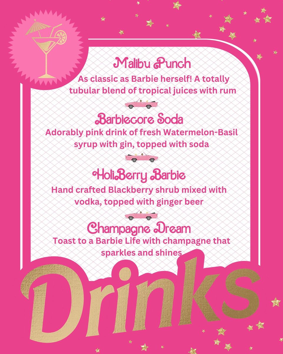 Avalon Theater (@avalonmke) on Twitter photo The Pop-Up Malibu Dream Lounge in partnership with <a href="/awkwrdnerdevnts/">AwkwardNerdEvents</a> opens to the public nightly, Thu - Sat at 6 pm. N/A versions of all drinks are also available while supplies last!
#Barbie #AvalonMKE #SeeOurStars #AvalonTheater The Pop-Up Malibu Dream Lounge in partnership with <a href="/awkwrdnerdevnts/">AwkwardNerdEvents</a> opens to the public nightly, Thu - Sat at 6 pm. N/A versions of all drinks are also available while supplies last!
#Barbie #AvalonMKE #SeeOurStars #AvalonTheater