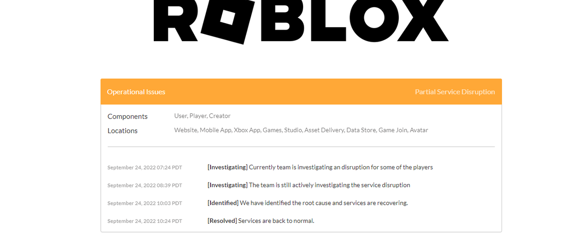 MunaProductions's tweet image. OMG LOOK AT THIS GUYS #ROBLOX #RobloxDown #robloxupdates #status #viral