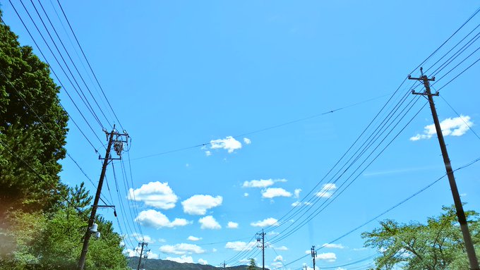 「power lines scenery」 illustration images(Latest)｜21pages