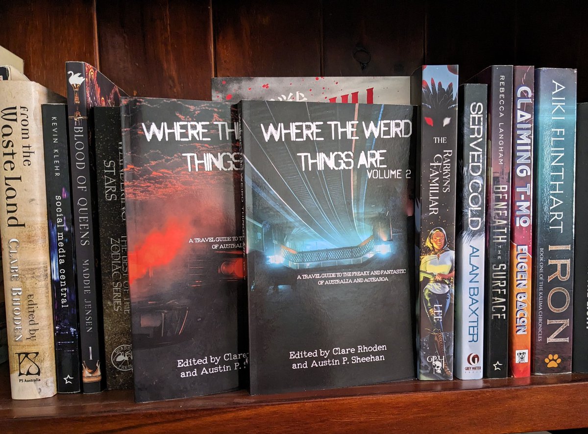 DeadsetP's tweet photo. We've greenlit the paperback proofs of Where The Weird Things Are vol 2, so they will be ready to purchase very soon!
Look at this line-up of awesome Aussie (and Kiwi) fiction by the way! https://t.co/w2T0jGxAZn