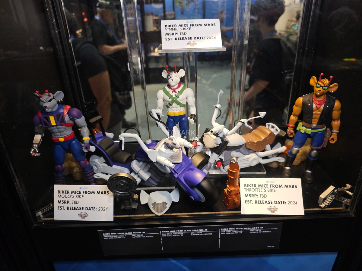 SDCC 2023 – Nacelle Biker Mice From Mars, Robo Force, Sectaurs, and More #toyark #actionfigures toyark.com/2023/07/19/sdc…