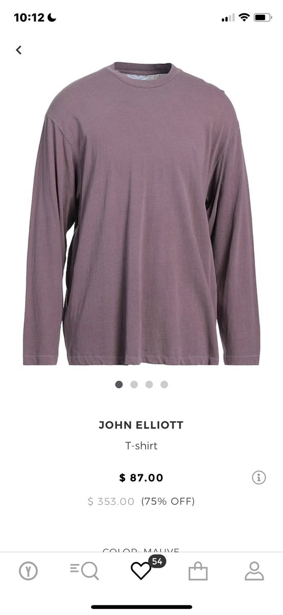 astyleideal's tweet image. ⁦@NETAPORTER⁩ ⁦@yoox⁩ inflates &amp;amp; false advertises  the original price of their products! Please stop lying and list the true original price of your products! John Elliot t-shirts do not cost $353! 🤥🤥🤥