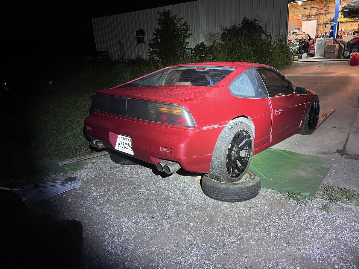NorthTexasFiero's tweet photo. Two fuel pump replacements and wobbly harmonic balancer. Still a great time #fiero40th https://t.co/BR3o0XoxSy