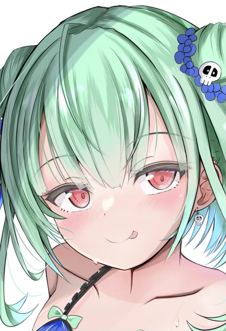 顔の描き方(塗り方??) ←濃いめ  薄め→ で描きわけてどっちがいいかなと思っていた。 よく見返すと大差ないかも