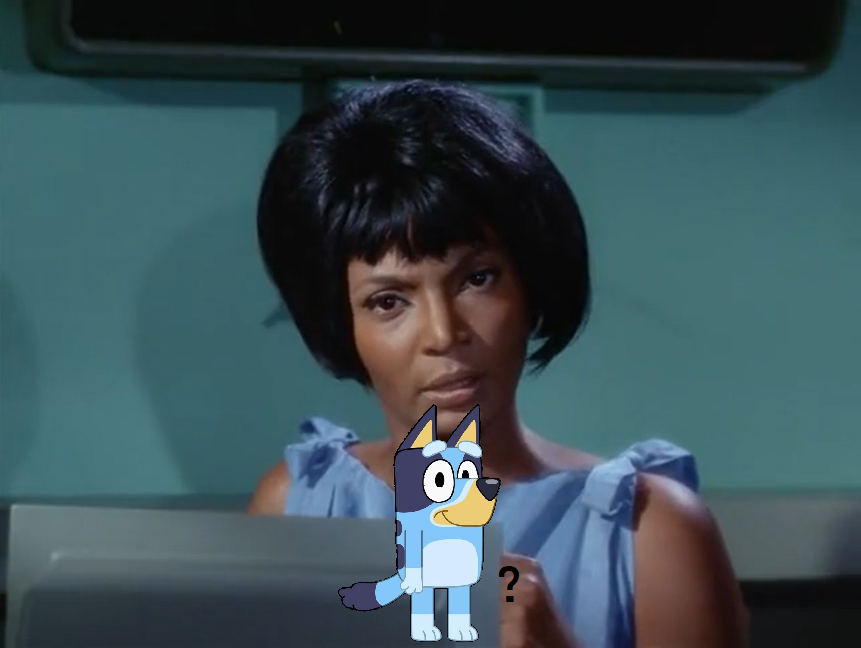 DatasBestFriend's tweet image. Bluey?
#STTOS #StarTrek #StarTrekTOS #Bluey
