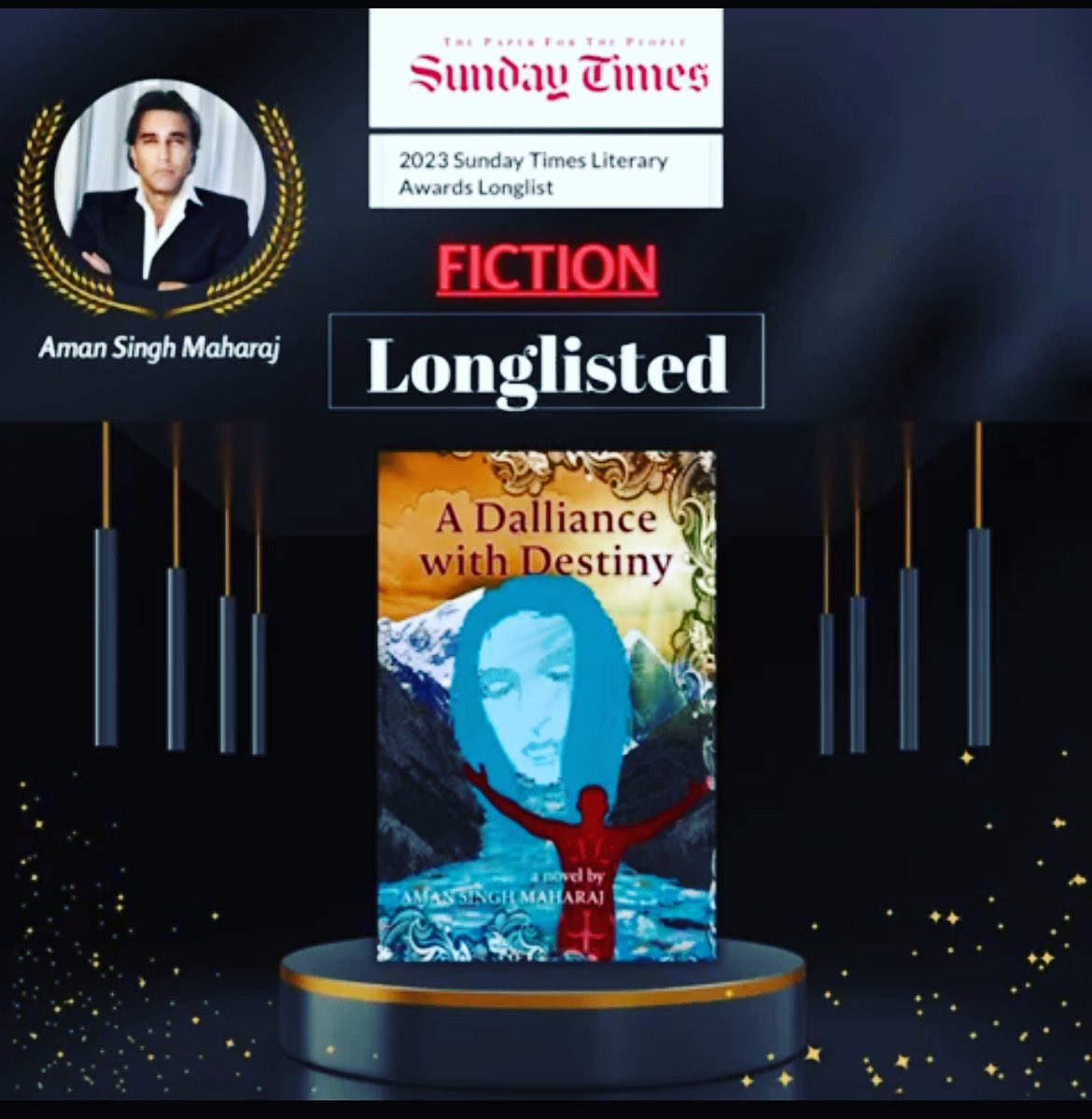 #bignews 

Delighted at A Dalliance with Destiny Destiny (Austin Macauley, UK) by Aman Singh Maharaj being longlisted for the esteemed Sunday Times Literary Awards, South Africa. 

Fingers crossed and wishing Aman the very best!

#awards #literary #literarylife #litfic