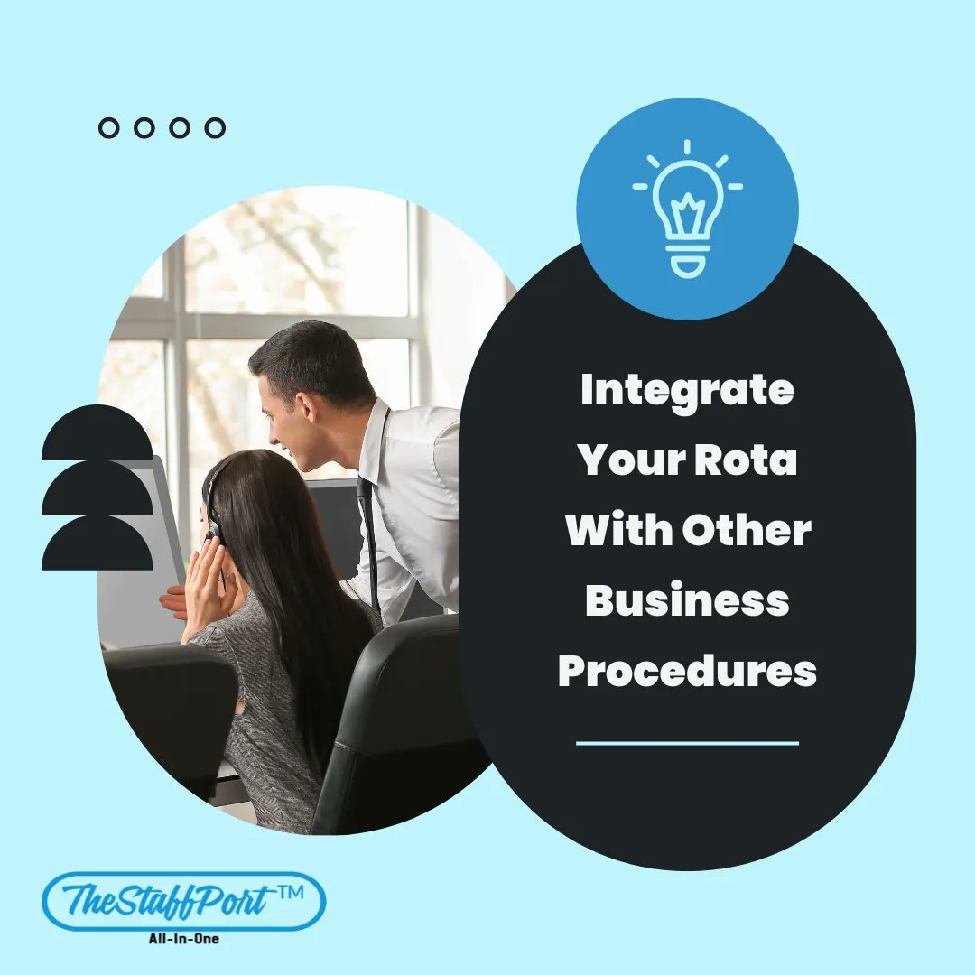 thestaffport's tweet image. Streamline your operations like never before! Integrate Your Rota with Other Business Procedures at TheStaffPort.
Link to Website: thestaffport.com
#SeamlessIntegration #OptimizedWorkflows #StreamlinedProcesses #WorkforceManagement #saas #software #technology