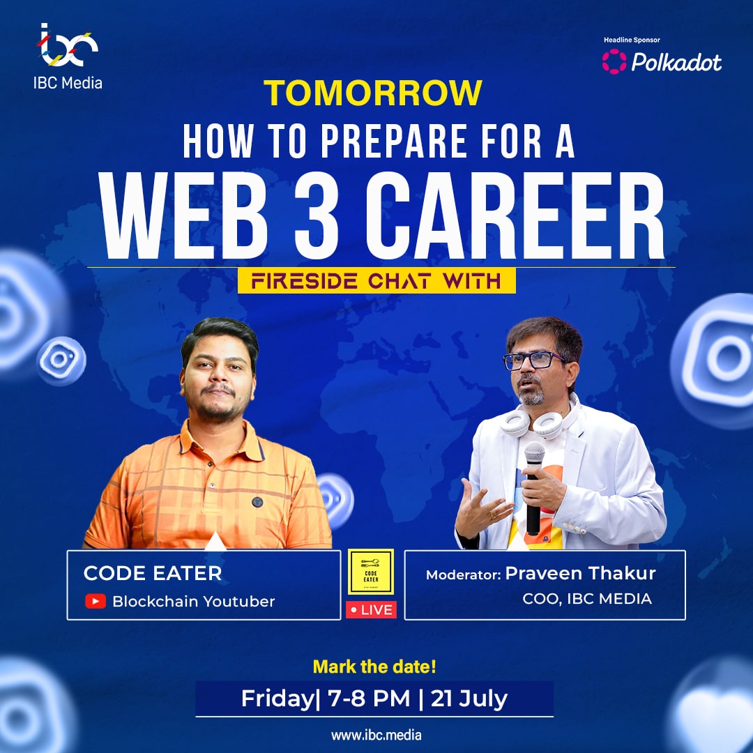 IBCMedia_'s tweet photo. 🎙️ Don't miss the 🔥 Instagram Live Fireside Chat with @codeeater, the famous YouTuber! Join us to explore the world of Web3 careers💻
🚀 Learn how to break into this exciting industry and get your questions answered!
🌐 Mark your calendars🗓️and drop your questions below!
#Web3 https://t.co/Kr8382KuDJ