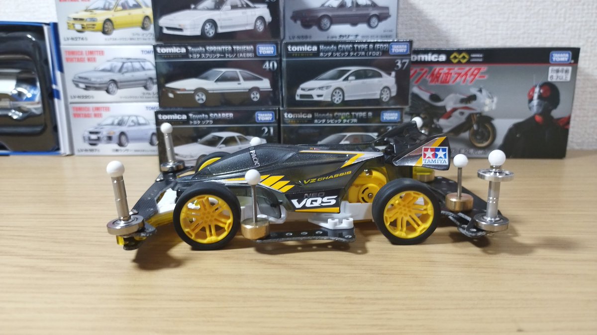 SASAKI96149285's tweet photo. 持ってます😤
#NEO・VQS・ADVANCED・PACK 
￥3,080💦
それなりのパーツは入ってますが💦
エッ？ハイ😤arrange加えてます👍
#VZChassis 
#ミニ四駆 https://t.co/2qjvG732Hl