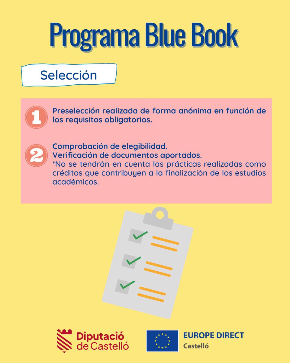 EuropeDirectCs's tweet photo. Información prácticas #BlueBook de la @EU_Commission
👉No existe un límite de edad para los candidatos/as
👉De marzo a julio 2024
👉Alrededor de 800 plazas ofertadas
👉Retribución mensual de 1.350€ aprox. y gastos de viaje
👉Solicitudes hasta el 31 de agosto
#impulsEU https://t.co/EDeJGXdzZL