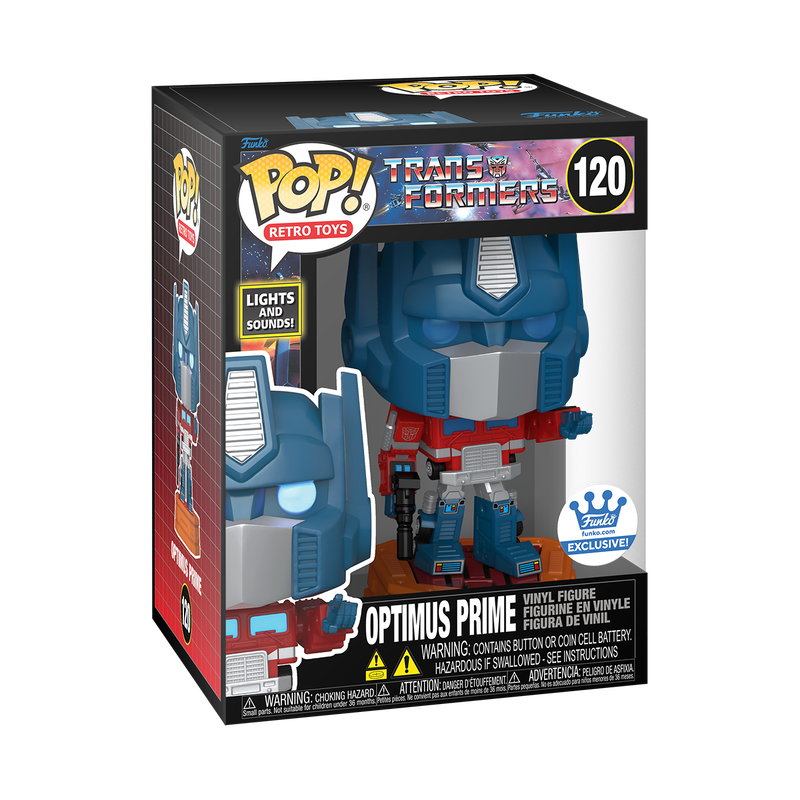 FunkoEurope's tweet photo. Whir-click-click-tschzz…It’s prime time to transform your Movies &amp; TV collection with a new Giveaway!

RT + Follow @FunkoEurope for the chance to #win an exclusive Lights and Sounds Pop! Optimus Prime 🤖 https://t.co/qEz6gg8xN1