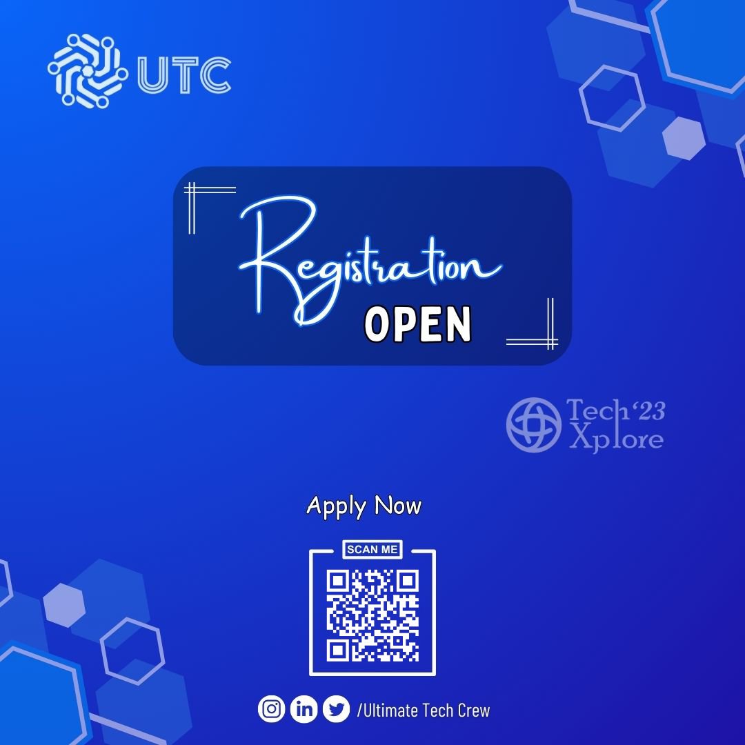 utc_connect's tweet image. Registration OPEN for TechXplore&apos;23, the mega virtual event of the year! Join industry leaders and tech enthusiasts at this ultimate tech experience.

Date: Aug 11-13, 2023
Location: MS Teams

Register: konfhub.com/techxplore23

#UltimateTechCrew #UTC #TechXplore23 #FutureTech