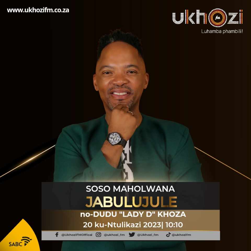 ukhozi_fm's tweet photo. Sikhuluma no Soso Maholwana ongumculi wokholo uzosichazela kabanzi nge Album  yakhe esihloko sithi The Journey.

#Jabulujule #UkhoziFM63 #UkhoziFM https://t.co/ME7xwdj8RS