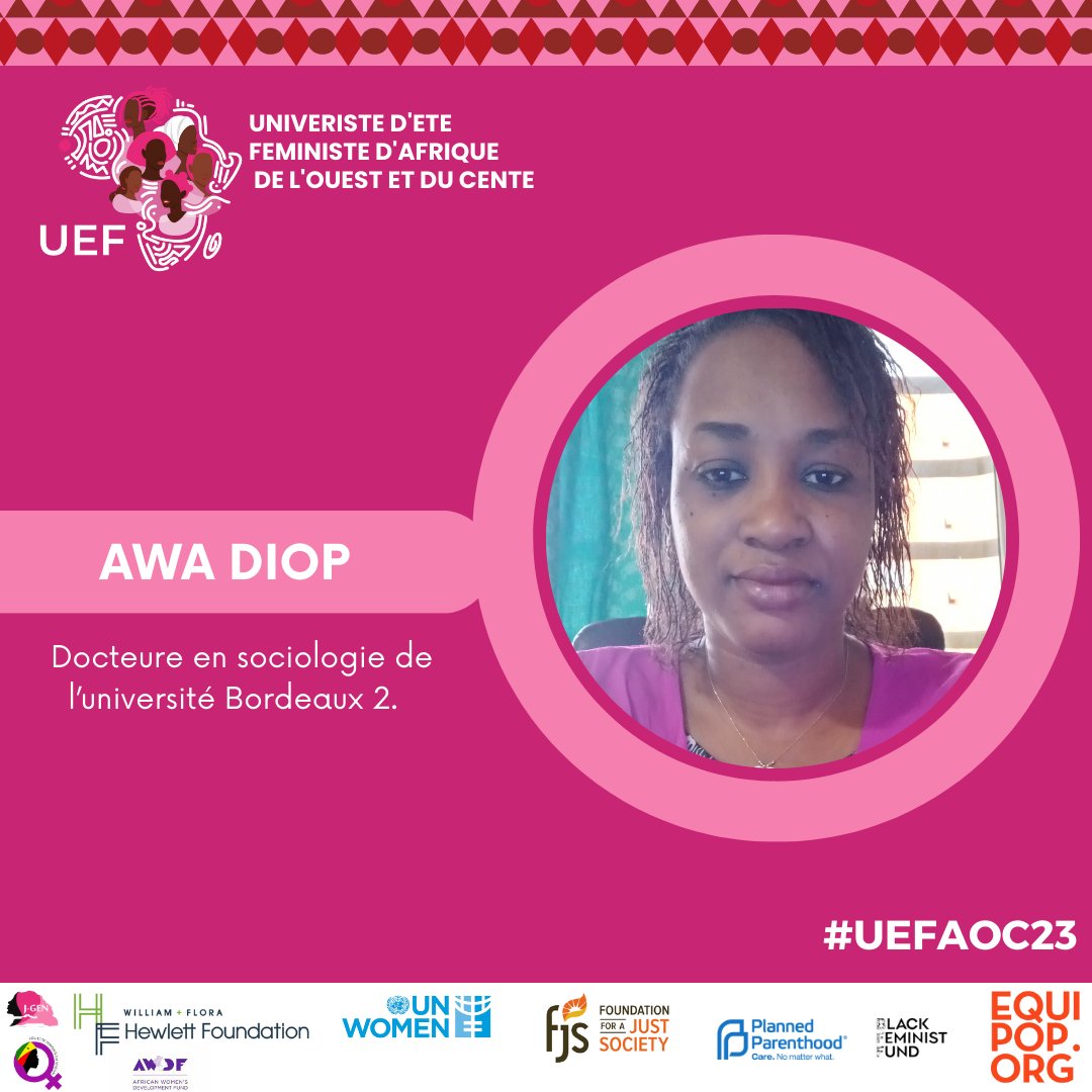 uefdakar23's tweet photo. Nos panelistes sur la recherche féministe : Pr Fatou Sow , Dr Rosalie Diop, Pr Fatou Diop Sall, Dr Vanessa Aboudi, Dr Awa Diop et Madame Marlihan Lopez activiste.
#uefaoc23 https://t.co/xVy81x0JLM