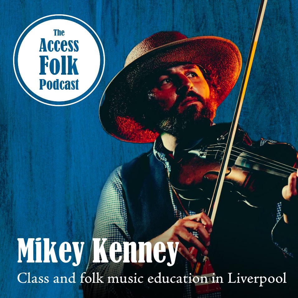 NEW PODCAST: @Mikeykenney - Class and folk music education in Liverpool Links and info for the podcast can be found on our website (accessfolk.sites.sheffield.ac.uk/resources/podc…) or just search ‘Access Folk’ in your favourite podcast app! #folkmusic #folk #folksinging #barriers #access #podcast