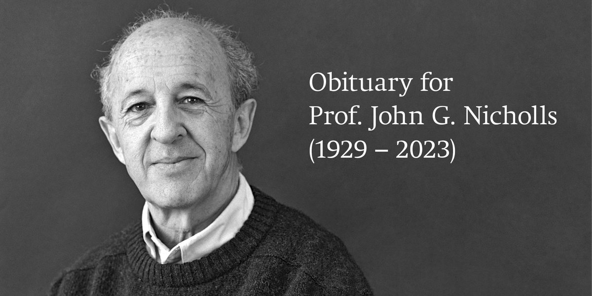 biozentrum's tweet photo. We are mourning the death of Prof. em. John Nicholls, who passed away on July 13, 2023. We bid farewell to a pioneer in neurobiological research and a dedicated and passionate scientist who played an important role in shaping the @biozentrum. https://t.co/qrOxHltBRe https://t.co/OBRW3OGtLL