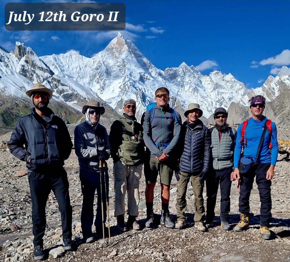 basitrono1's tweet photo. 13 days Trekking into the wilderness of Karakorum range  while camping on Baltoro glacier , K-2 , K-7 and Concordia with these bunch of amazing trekkers is a unique and unforgettable experience for me.During our trek we formed a special bond over the shared challenges of the trek https://t.co/ZlKZkx91O6