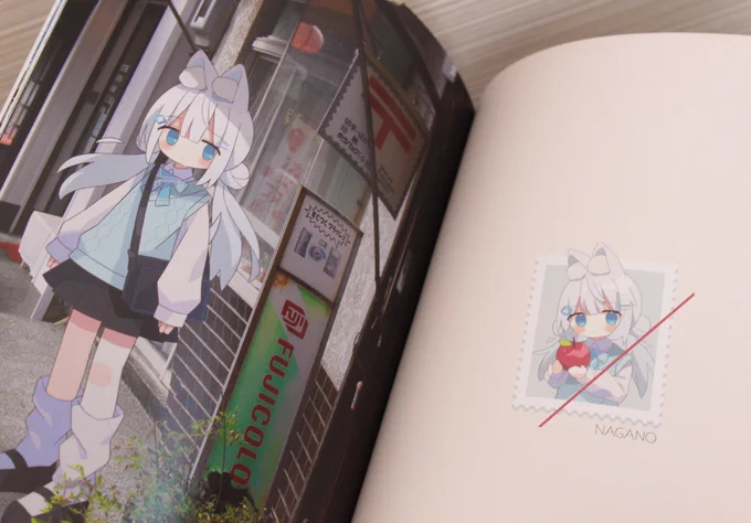 ✦夏コミ新刊「トラベル・ガール」 A5  28P  ¥1.000-  デフォルメ美少女と、実際の写真を掛け合わせたイラスト集です!ちょっと分厚い本です #C102