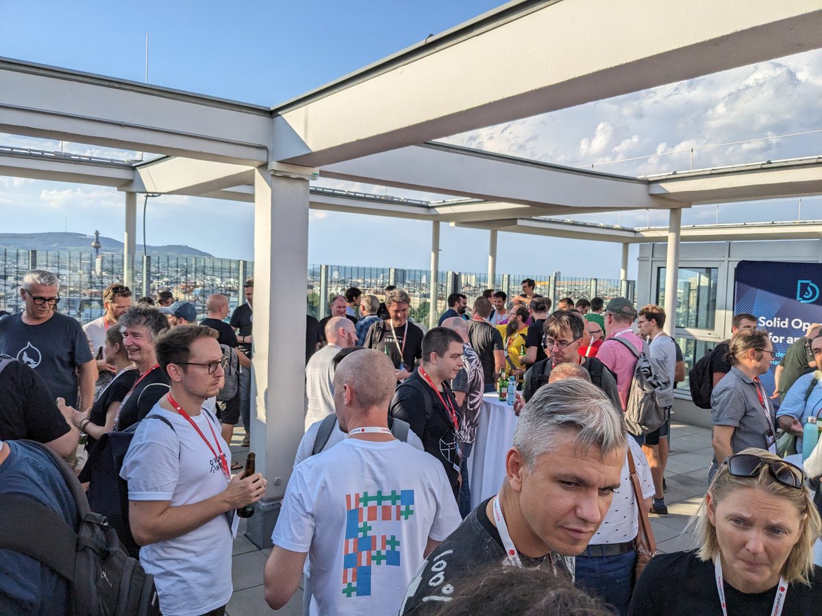 acolono's tweet image. Thank you acolono team for serving drinks at the @drupaldevdays opening reception yesterday. It was a blast! #drupaldevdays #ddd23