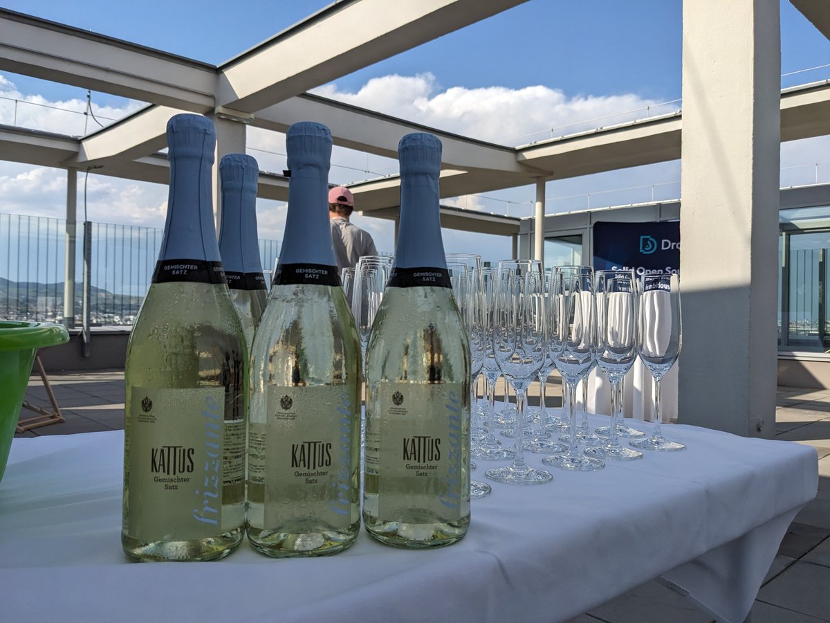 acolono's tweet image. Thank you acolono team for serving drinks at the @drupaldevdays opening reception yesterday. It was a blast! #drupaldevdays #ddd23