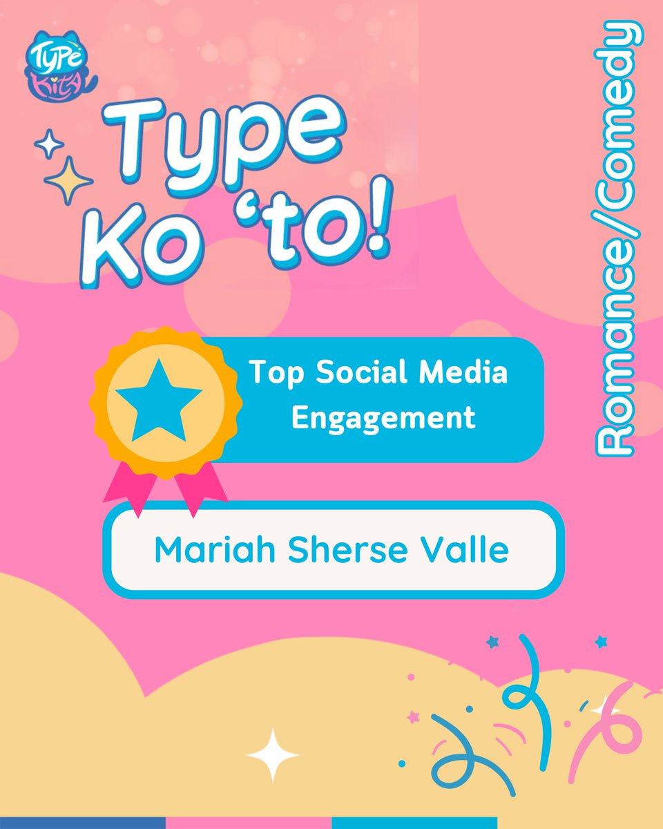 TypeKitaPH's tweet photo. ππ
#TKTypeKoTo Wednesday Winnersπ
π
Genre: Romance/Comedy
Here's our FIRST SET OF WINNERS for Day 1 of TK Type Ko 'To Story Review Contest! Congratulations! π
Thank you for joining Day 1 yesterday! Today's genre is Drama/Fantasy! π§π»ββοΈ
Write your reviews now <3
#TKTypeKoTo https://t.co/pmh0w9sgSH